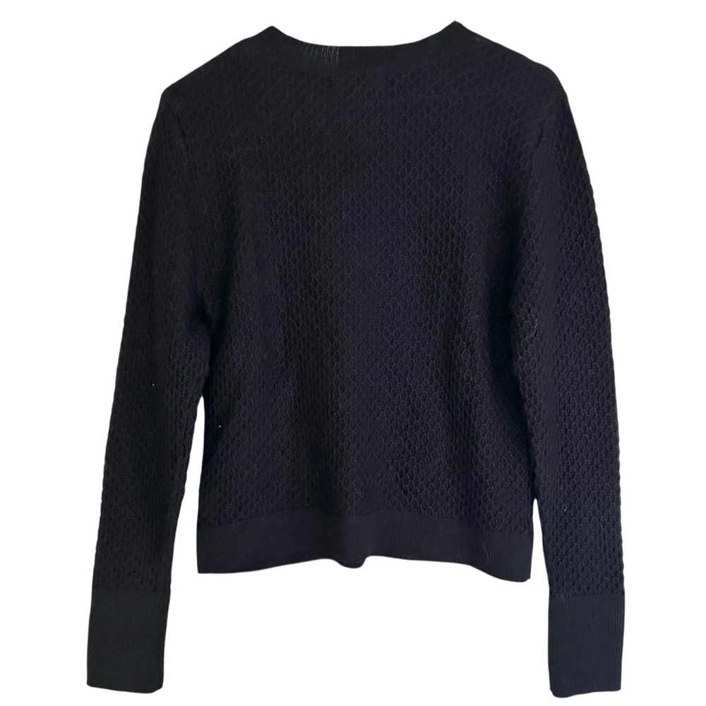 AS WE GROW Black Baby Alpaca Merino Knit Everyday Sweater NWT Sz M - Picture 3 of 9
